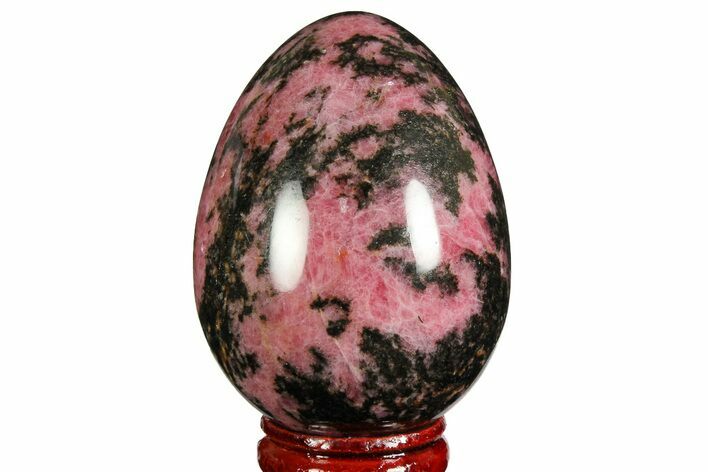 Polished Rhodonite Egg - Madagascar #172479